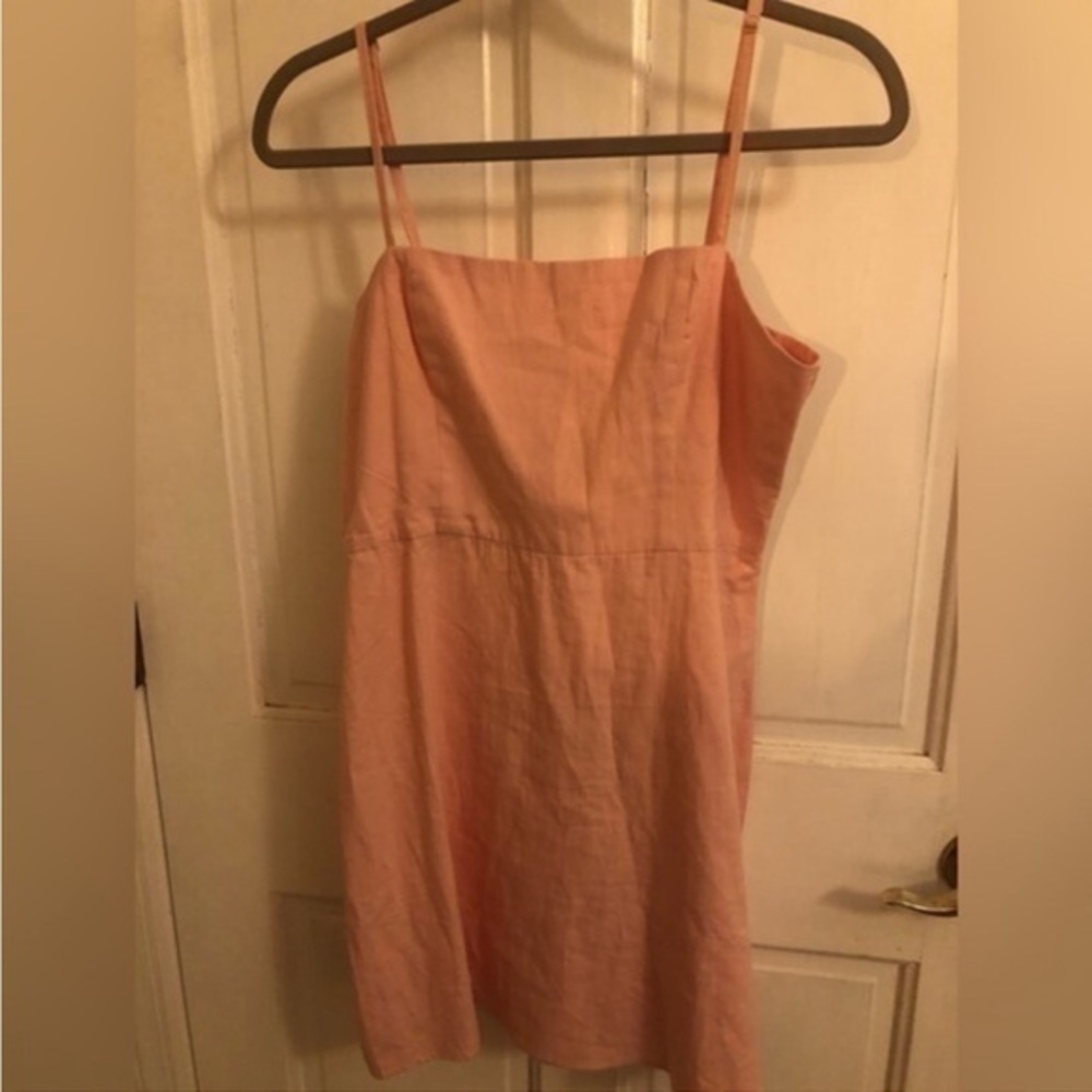 By The Way. Light Pink Linen Dress by Revolve